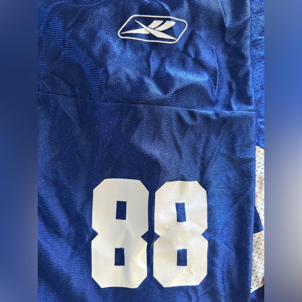 New York Giants Ike Hilliard #88 Vintage Blue Reebok NFL Football Jersey Size XL - Picture 6 of 8